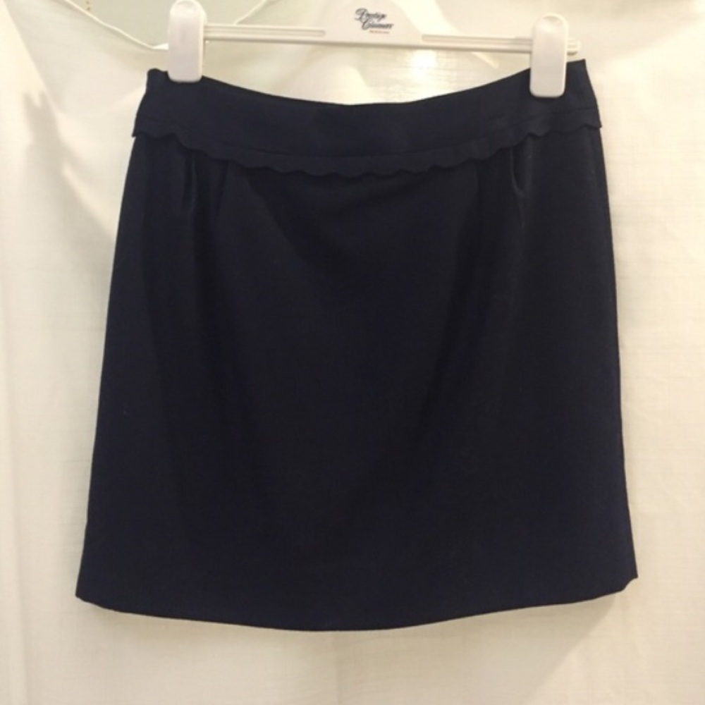 Navy J.Crew Wool Mini